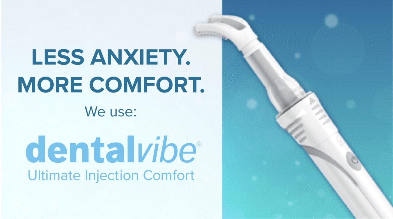 DentalVibe, dental injections, needle anxiety, dental comfort, Carrboro NC, Milltown Family Dentistry, painless dental treatment, dental technology