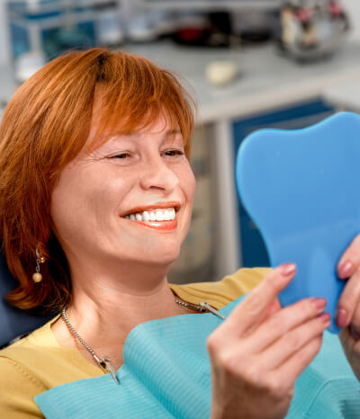 woman at dentist